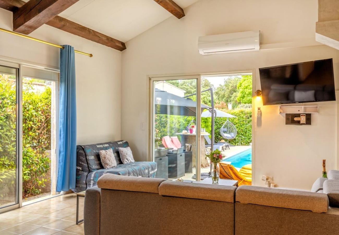 Villa Tous Conforts Avec Piscine Privee Et Acces Plage Cervione Bagian luar foto